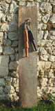 Une sculpture rustique...